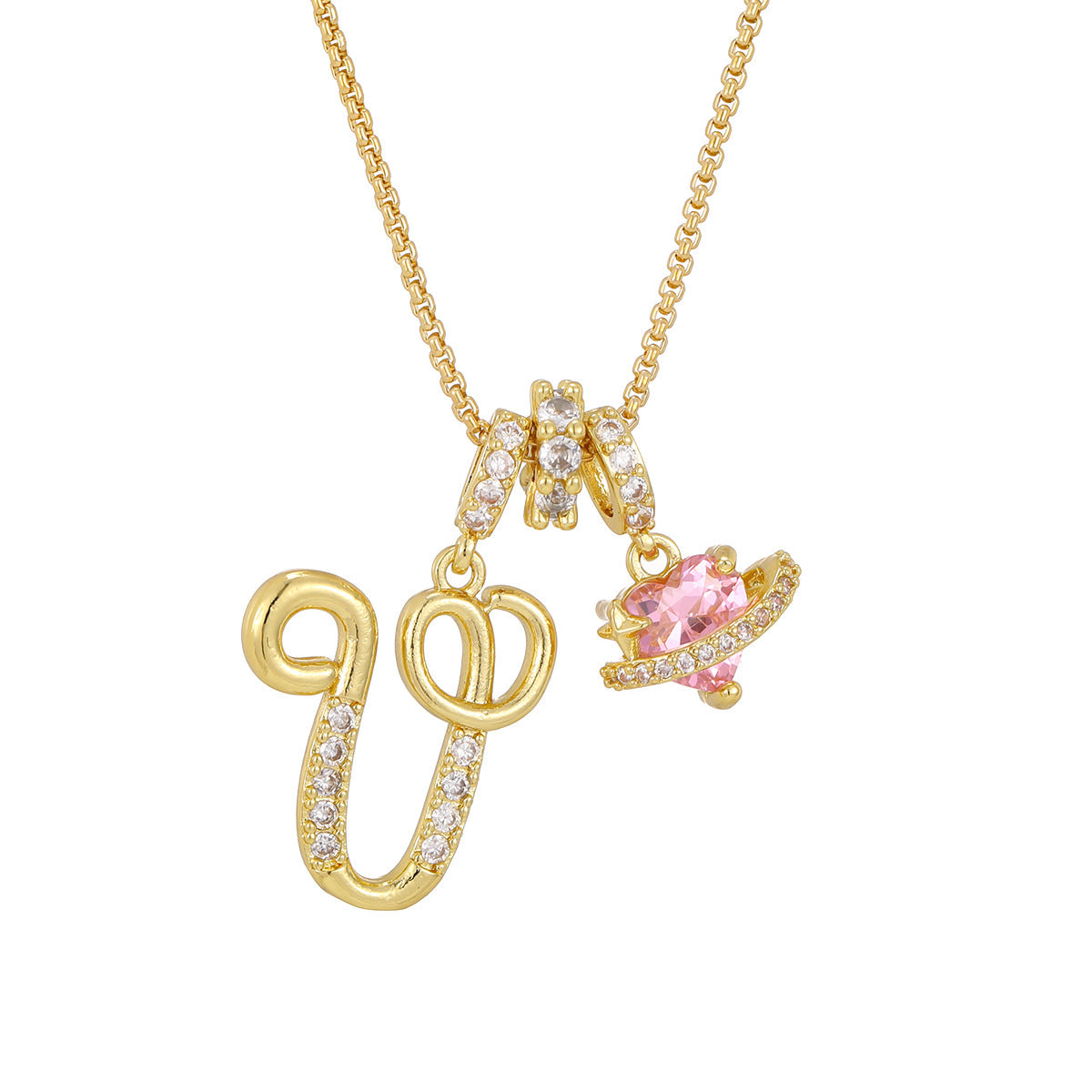Dopamine English Letter Light Luxury Minority Necklaces