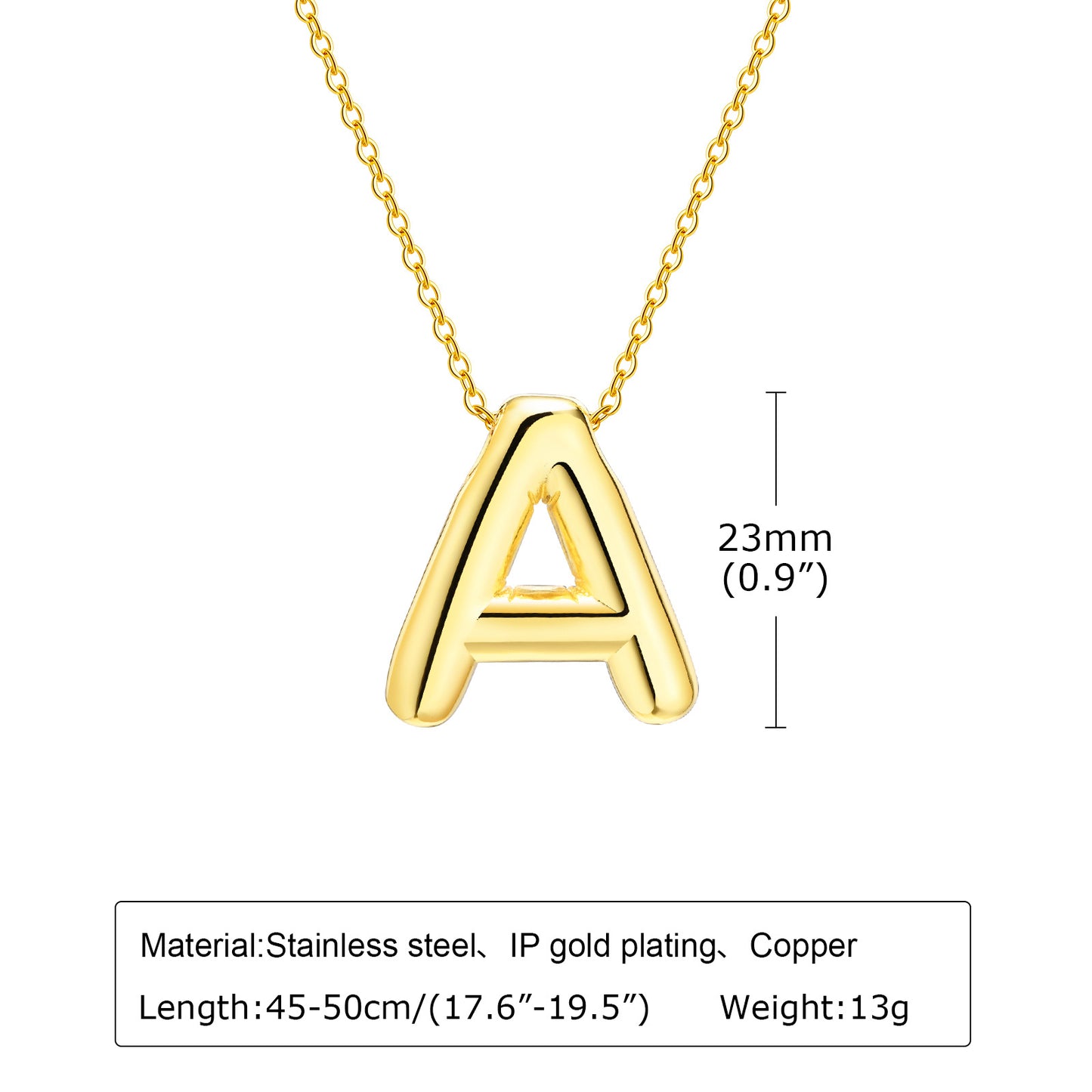 Women's Fashion Personality English Letters Stainless Steel Pendants