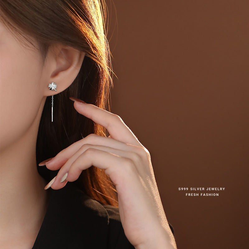 Women's Clover Lines Sterling Sier Mori Style Fresh Ear Line