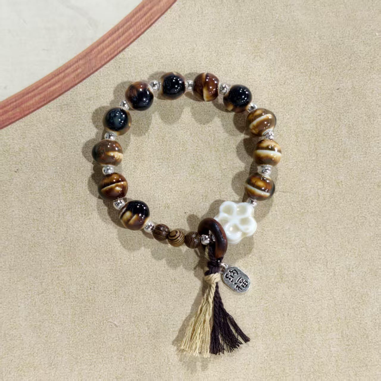 Alloy Ceramic Ethnic Style Single Handmade Filament Bracelet