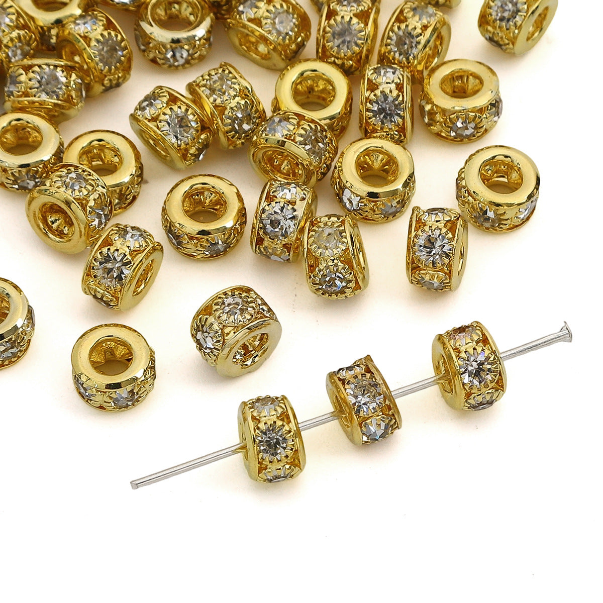 Versatile Hoop Floral Ball Separator Beads Jewelry Accessories