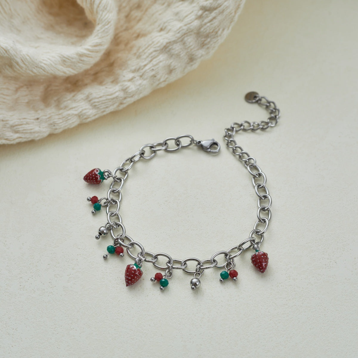 Stainless Steel Sweet Strawberry Niche Design Necklaces