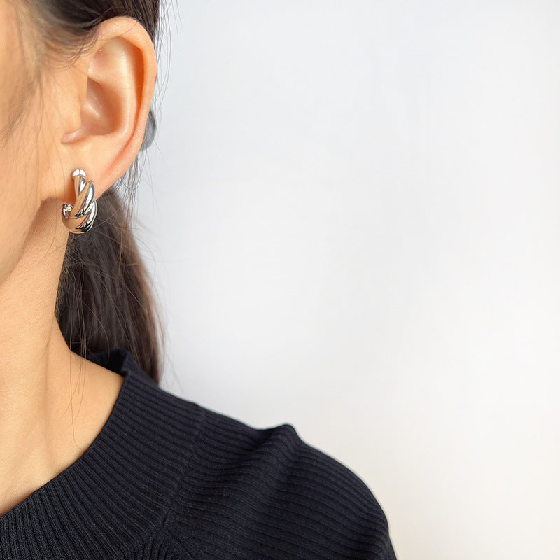 Women's Commuter Circle No Pierced Rotating Mosquito Rings