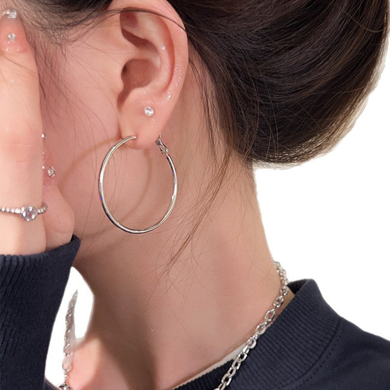 Women's Ear Square Round Face Light Luxury Rings