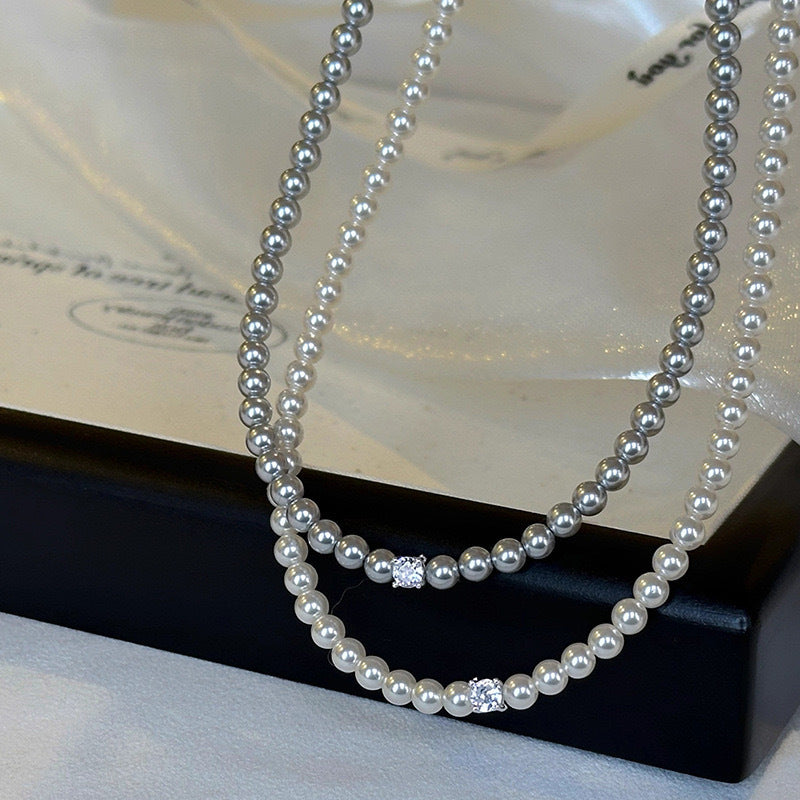 Women's Square Sugar Zircon Light Luxury High-grade Elegant Fashion Temperament Clavicle Necklace