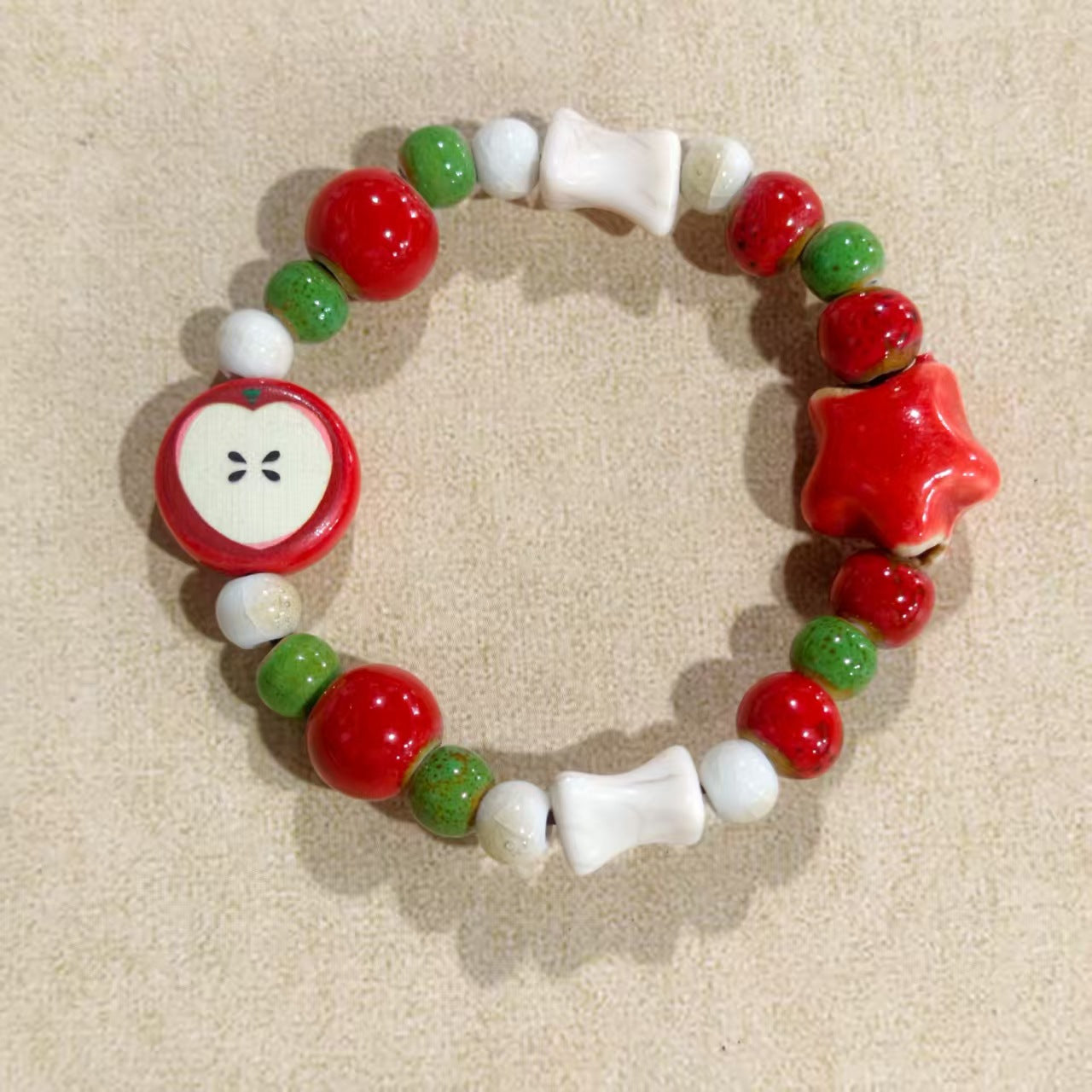Alloy Ceramic Ethnic Style Single Handmade Filament Bracelet