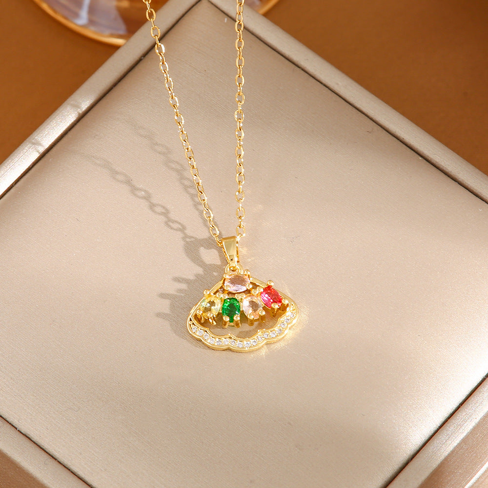 Women's Titanium Steel No Fading High-grade Design Necklaces