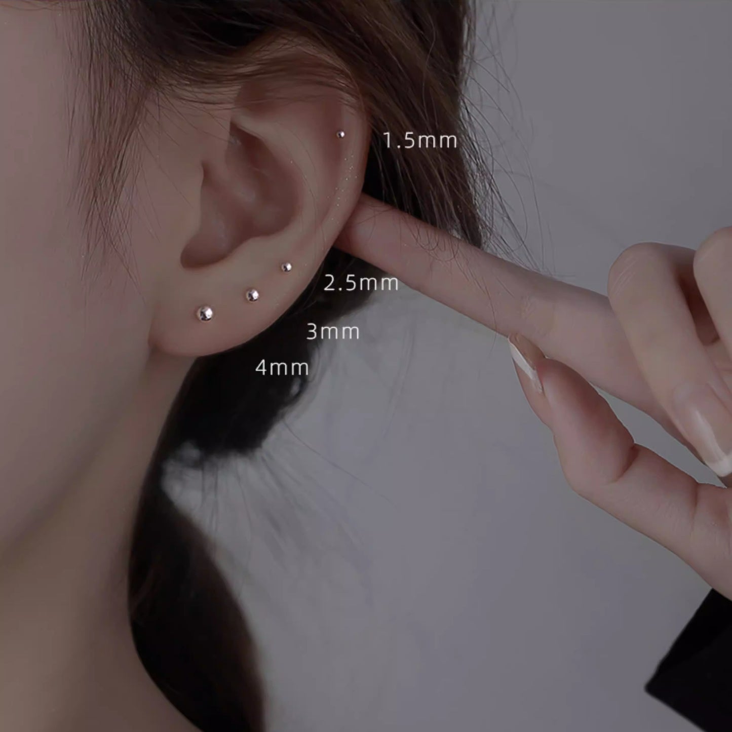 Women's Ear Bone Simple Stretcher Sleeping No Need Stud Earrings