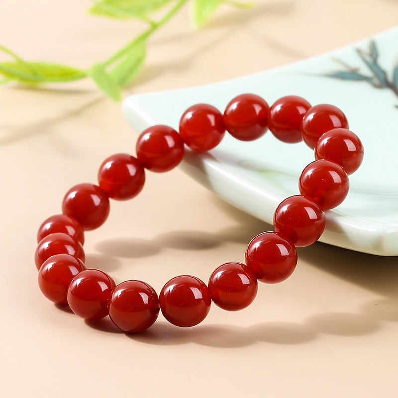 Optimized Second Generation Carnelian Jade Agate Couple Bracelet