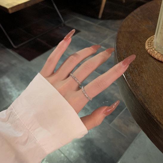 Women's Shiny Light Luxury Minority Design Refined Grace Sparkling Ring