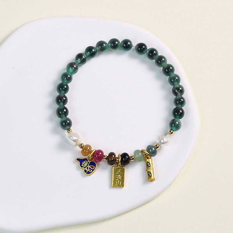 Women's Agate High-grade Natural Fragrant Gray Glaze Scenic Spot Live Bracelets