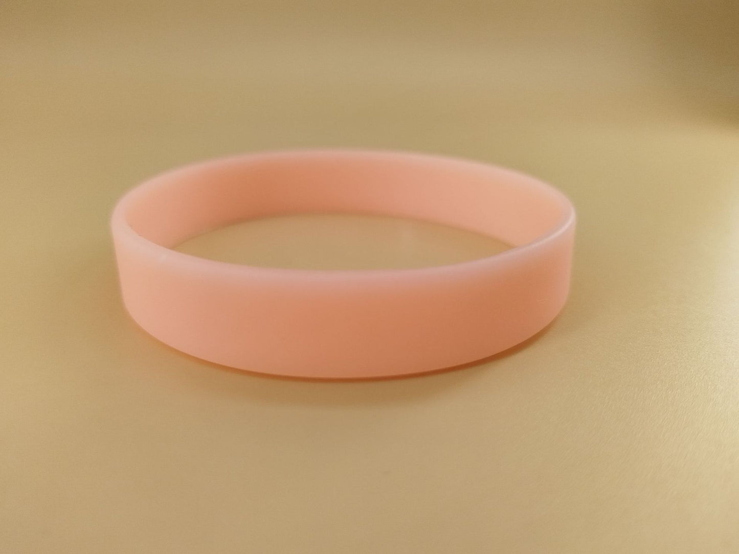 Silicone Solid Color Thermography Personality Lettering Laser Rubber Bracelets