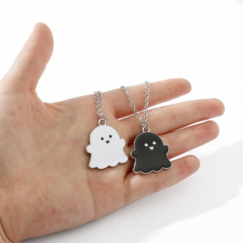 Ghost Black White Personalized Minority Hip Hop Necklace
