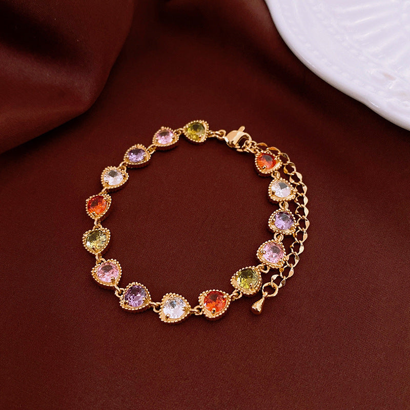 Zircon Twist Twisted Adjustable Simple Fashion Temperament Personalized Bracelet