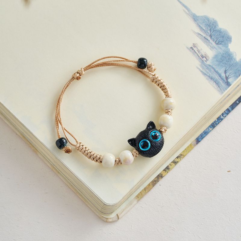 Chinese Natural Stone Porcelain Minimalist Female Bracelets