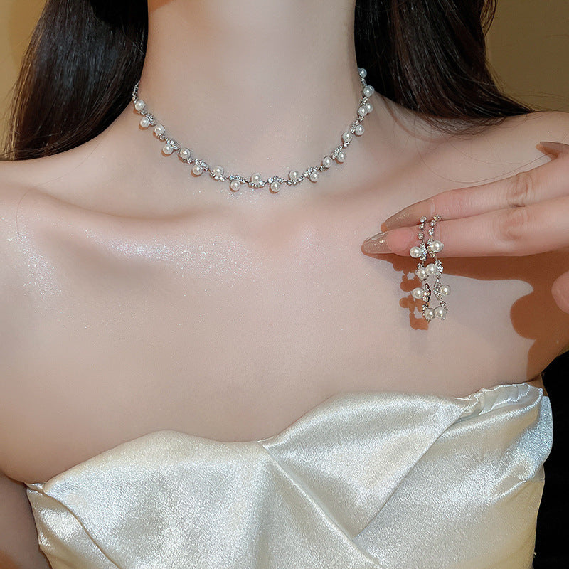 Elegant Drop Round Light Luxury Minority Necklaces