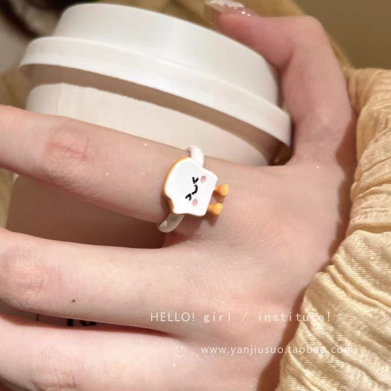 Women's Bow Tie Fashion Elegant Graceful Index Finger Light Luxury Minority Ring