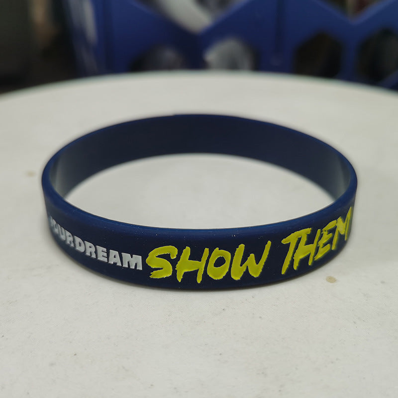 Inspirational Silicone Male Female Personality Simple Wrist Bracelet