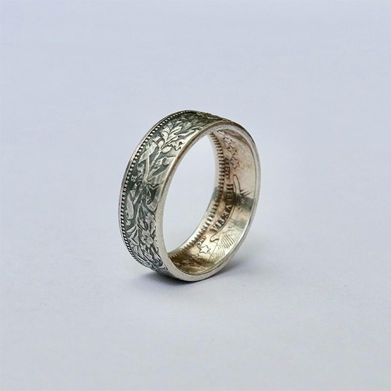Edelweiss Pattern Thai Sier Alloy Couple Friend Rings