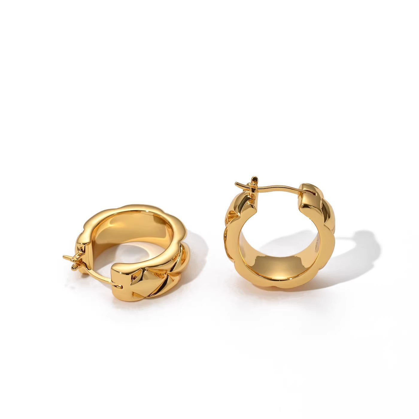 Simple Metal Gold Sier Color Light Luxury Minority Ear Buckle