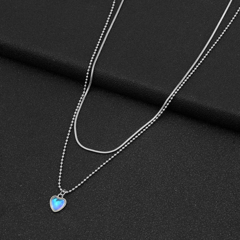 Women's Layer Twin Titanium Steel For Trendy Necklace