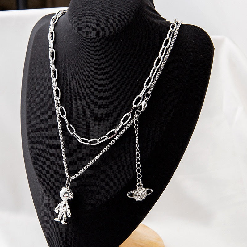 Bear Sweater Chain Female Long Design Necklaces