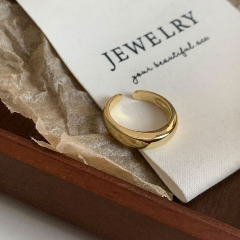 Women's Sier Simple Light Luxury High-grade Index Finger Open Rings