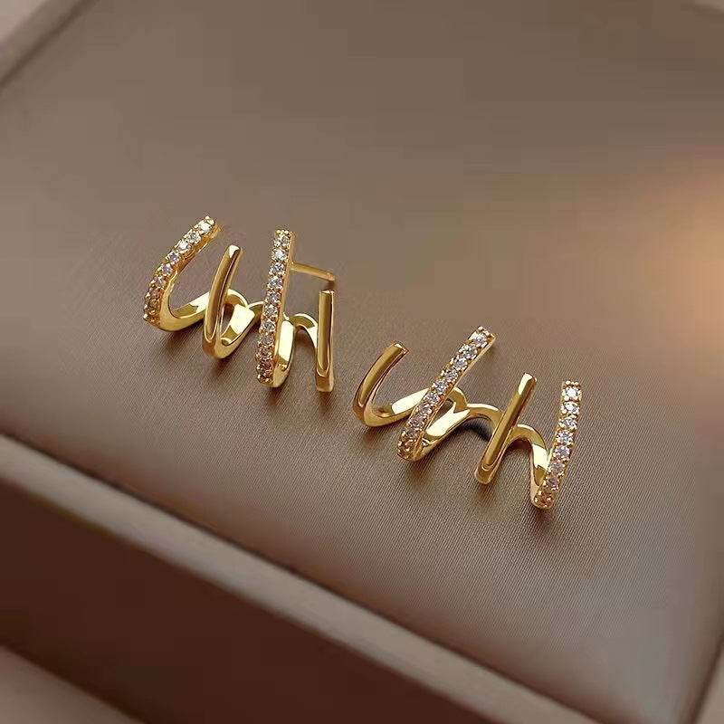 Women's Gold Light Luxury Paw Small Cold Earrings