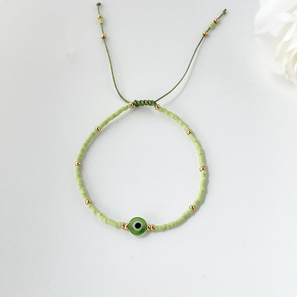 Bohemian Ethnic Style Retro Glaze Devil's Eye Bracelet