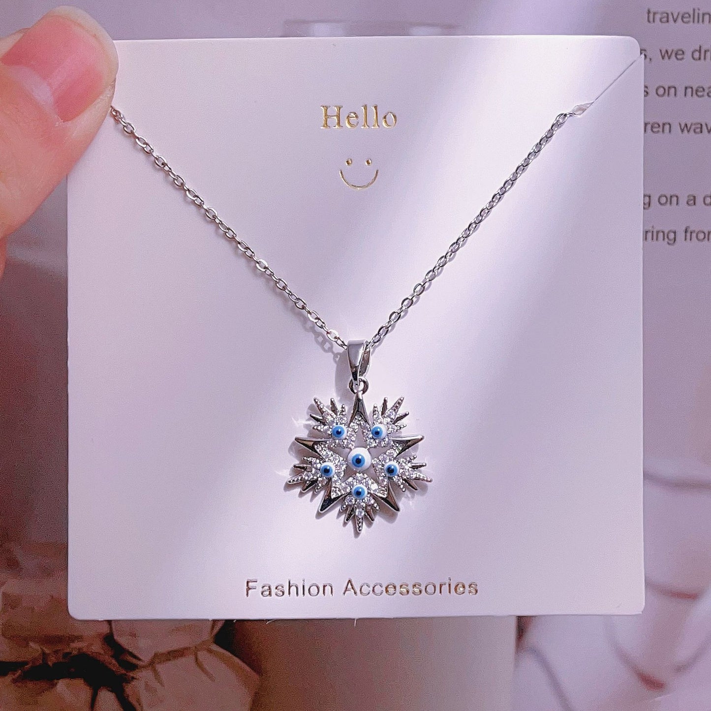 Women's Fashion Simple Love Design Light Luxury Necklace