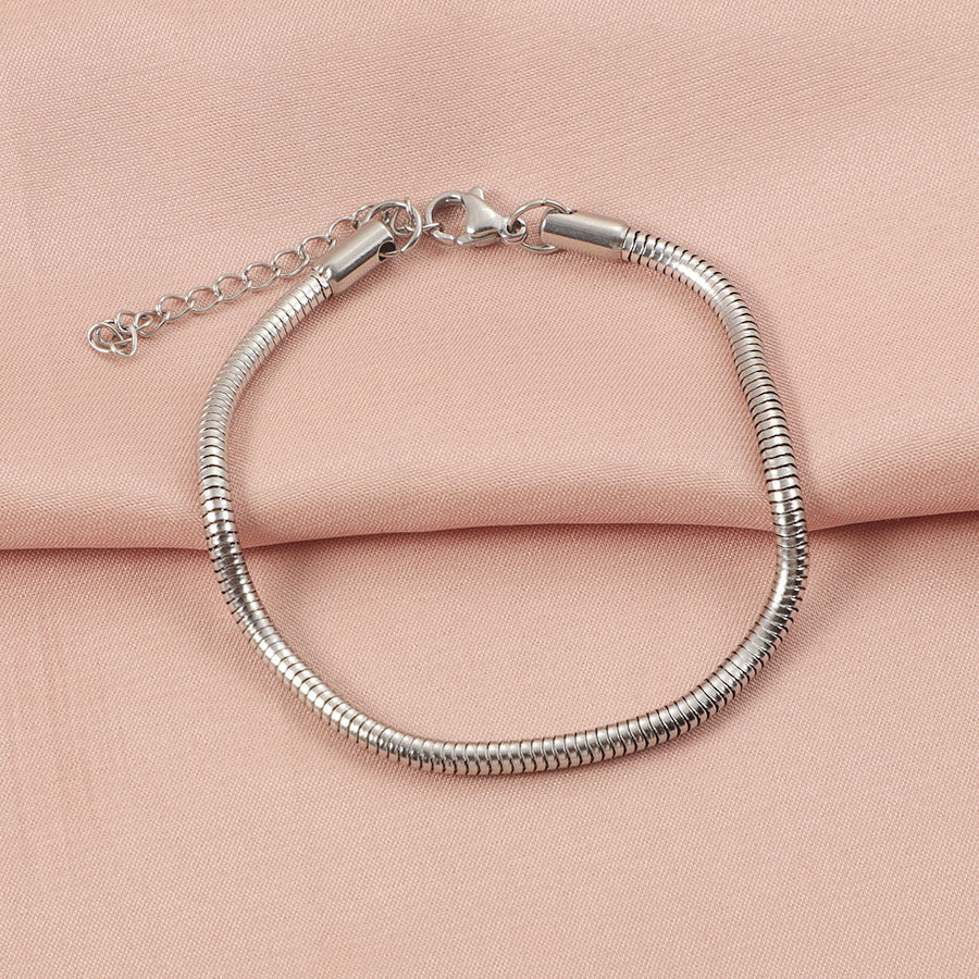 Snake Chain Trendy Simple Stainless Steel Bracelets