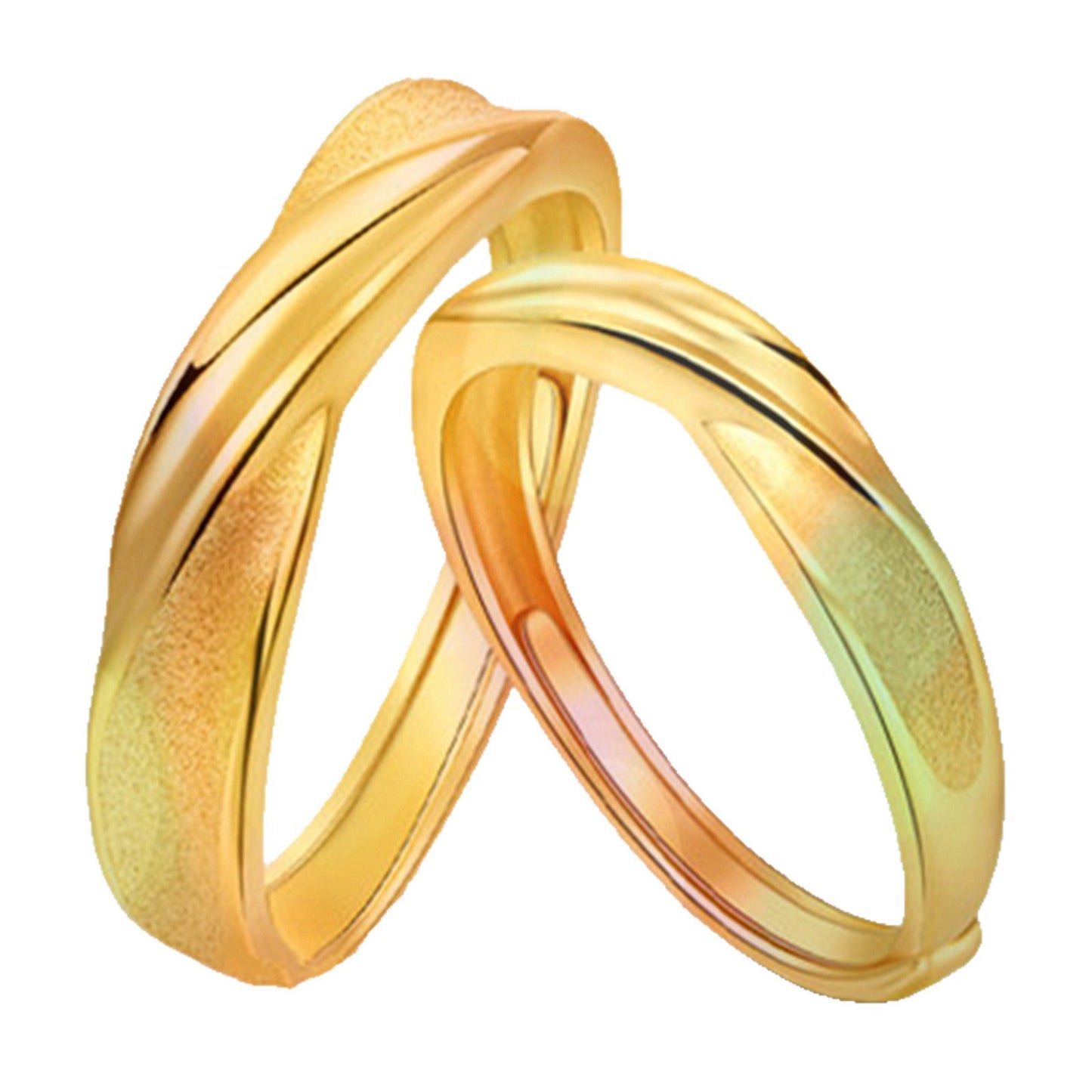 Plating Rhyme Line European Coin Gold Plated Ring