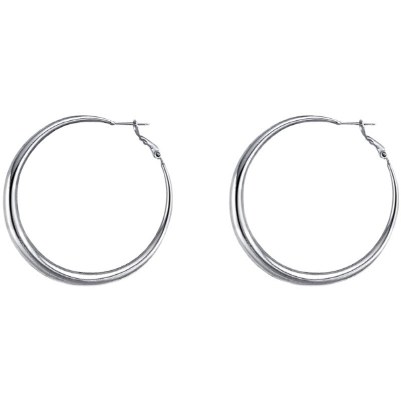 Thick Edge Big Hoop Female Fashion Rings