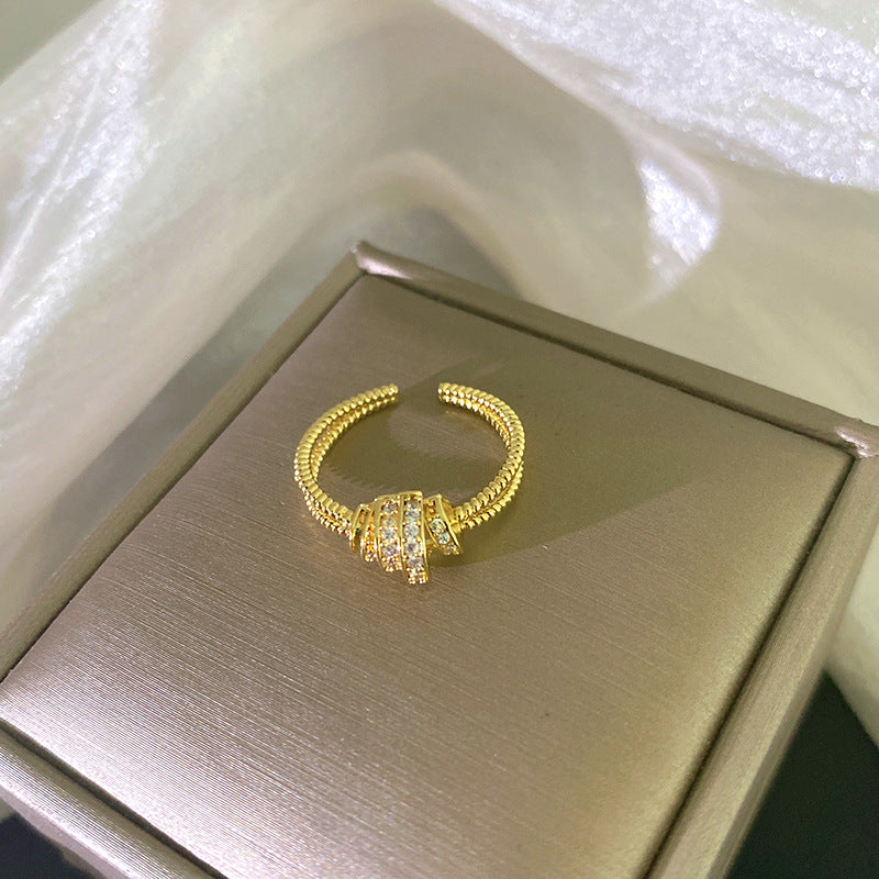 Design Small Waist Female Opening Adjustable Affordable Luxury Ring