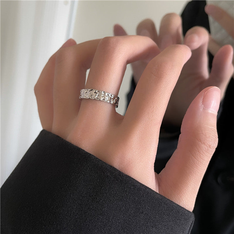 Women's & Men's Foil Open Index Finger Dark Style Simple Rings