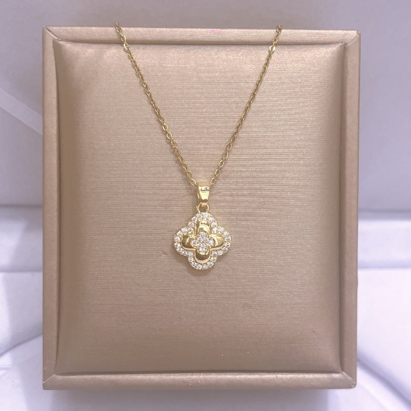 Women's Titanium Steel For Light Luxury Minority Design Necklace