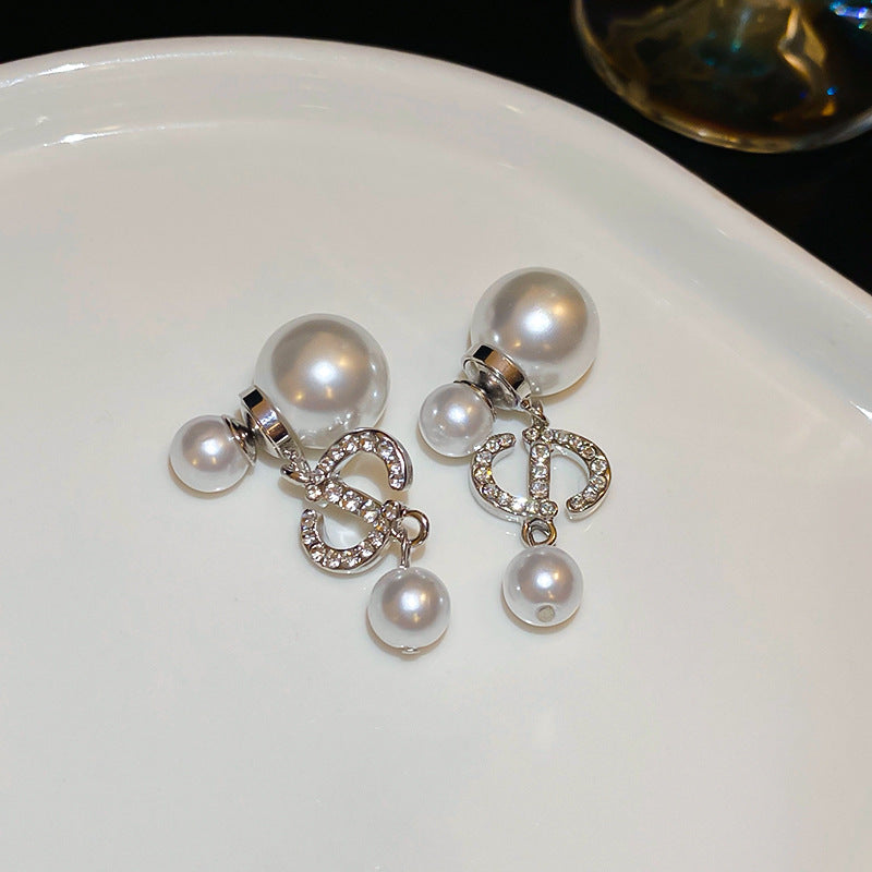 Cheese Pleated Fashionable Casual Style Ear Hook Earrings