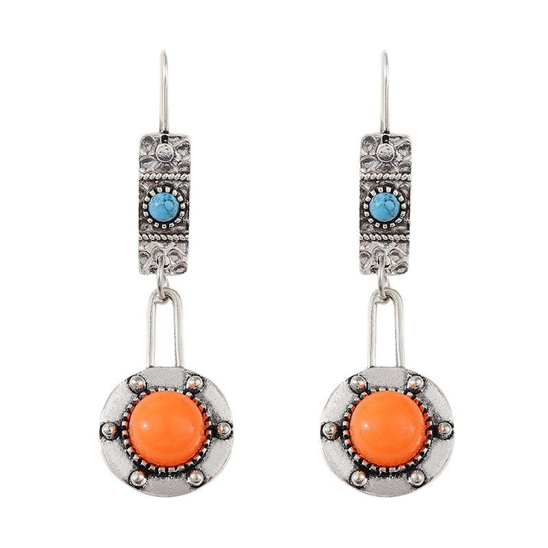 Women's Multiple Options Bohemian Ethnic Turquoise Eardrops Combination Earrings