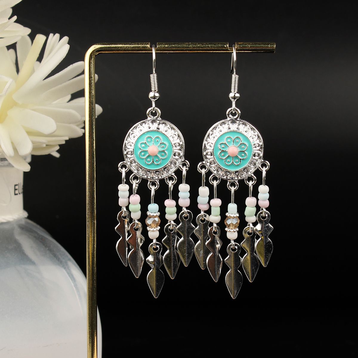 Ethnic Style Long Fringe Exotic Holiday Trip Earrings