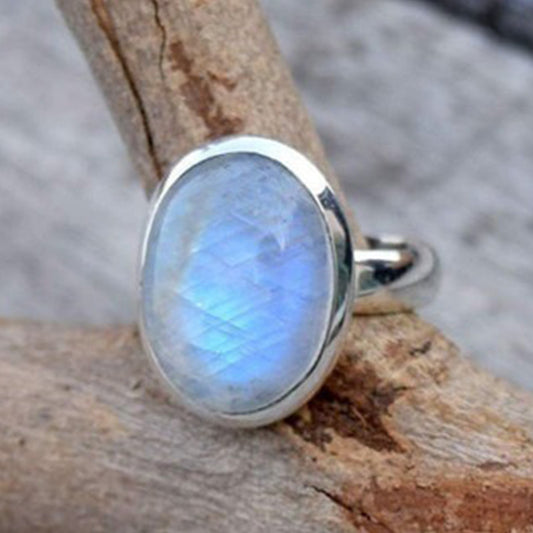 Pearl Opal Wide Face Popular Hand Rings