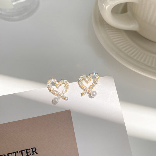 Women's Love Heart Trendy Elegant For Fashionable Earrings
