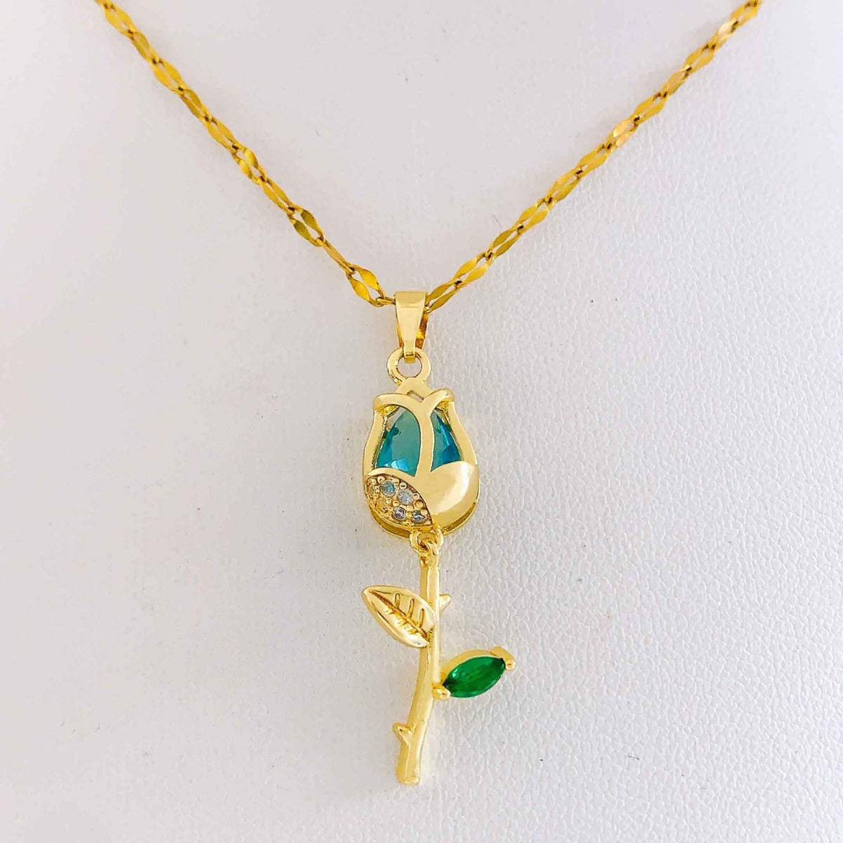 Women's Tulip Fashionable High-grade Titanium Steel Clavicle Necklace