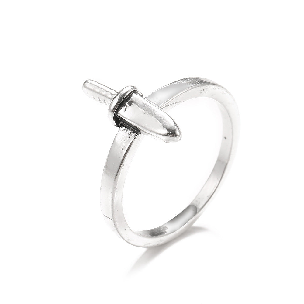 Knuckle Female Personality Rose Skull Spider Rings