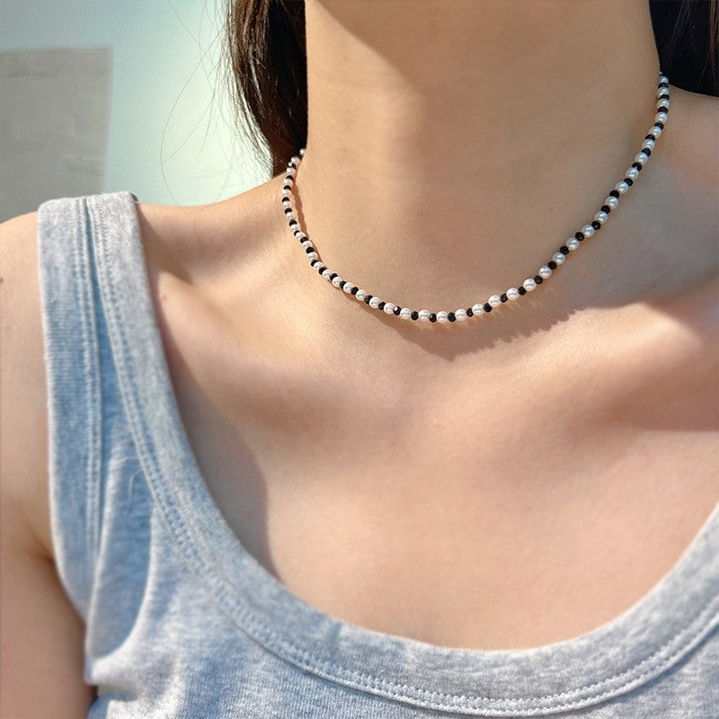 Natural Stone Female Summer Simple Temperamental Necklaces