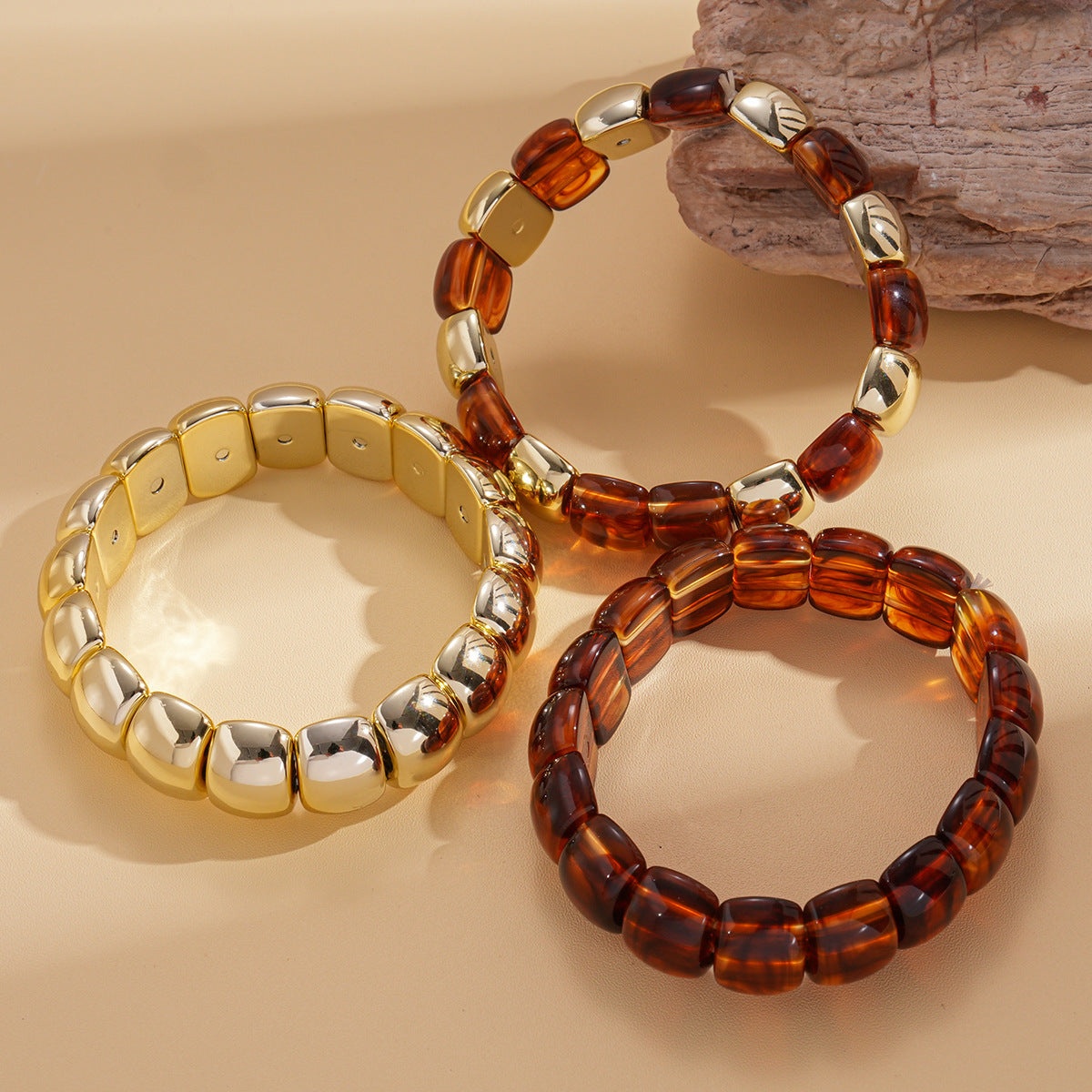 Acrylic Beaded Pearl Vintage Ethnic Style Affordable Bracelets