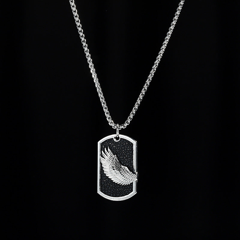 Men's Hop Trendy Cool Letter Korean Style Sweater Chain Necklace
