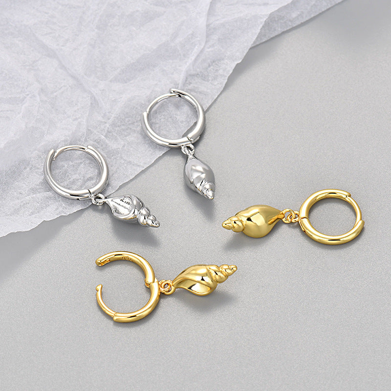 Women's Fashion Personalized Clips Conch Simple Ocean Element Rings