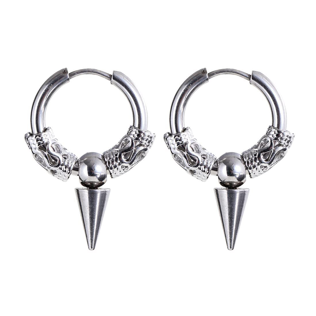 Tassel Dragon Pattern Circle Totem Retro Trendy High Sense Ear Rings