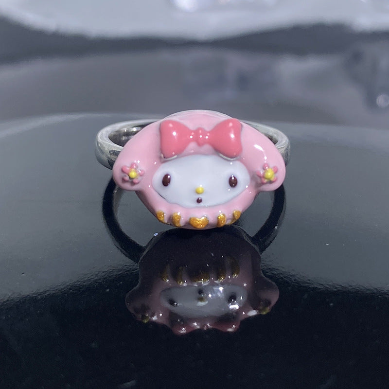 Dripping Oil Series Creative Sweet Cute Rings