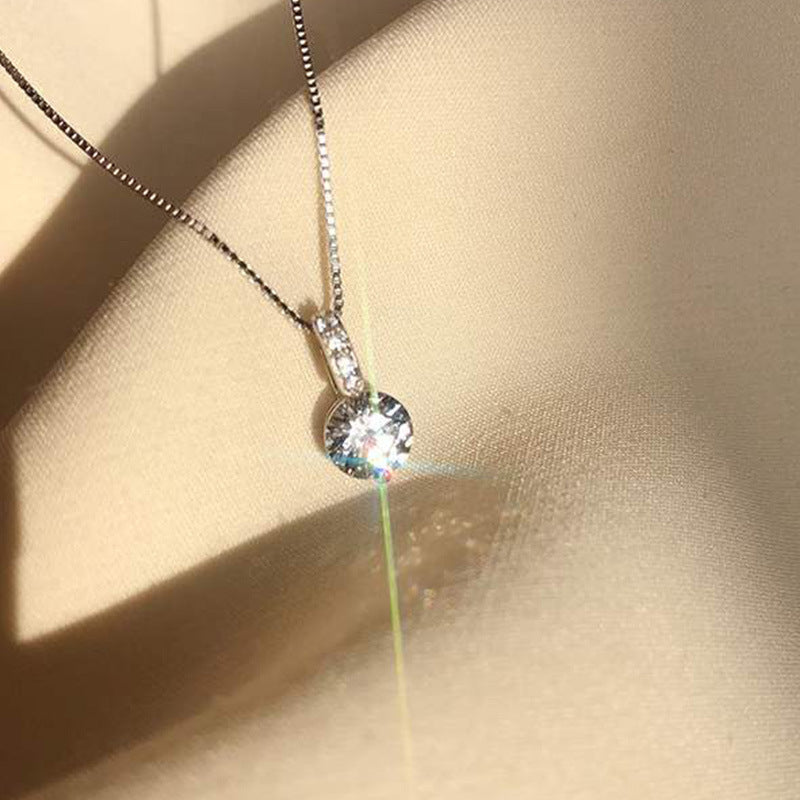 Geometric Light Luxury Water Drop Minority Simple Single Necklaces